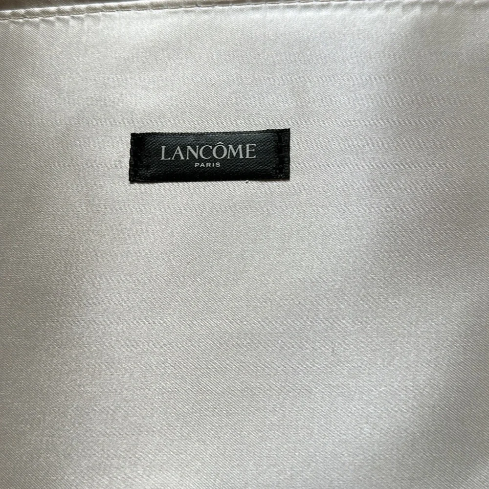 New Lancôme limited edition Gold Large Makeup Bag 10” x 13”